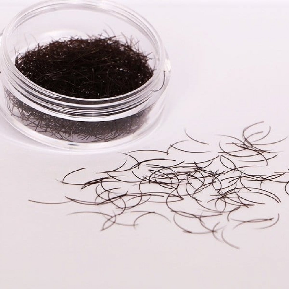 DARK BROWN eyelashes - 0.5 GR